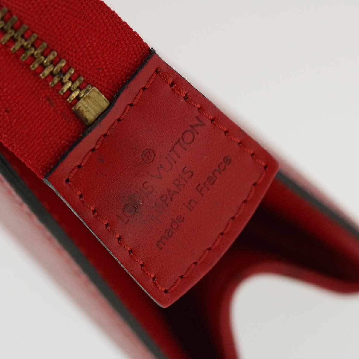 LOUIS VUITTON Epi Trousse Crete Clutch Bag Red M48407 LV  44301