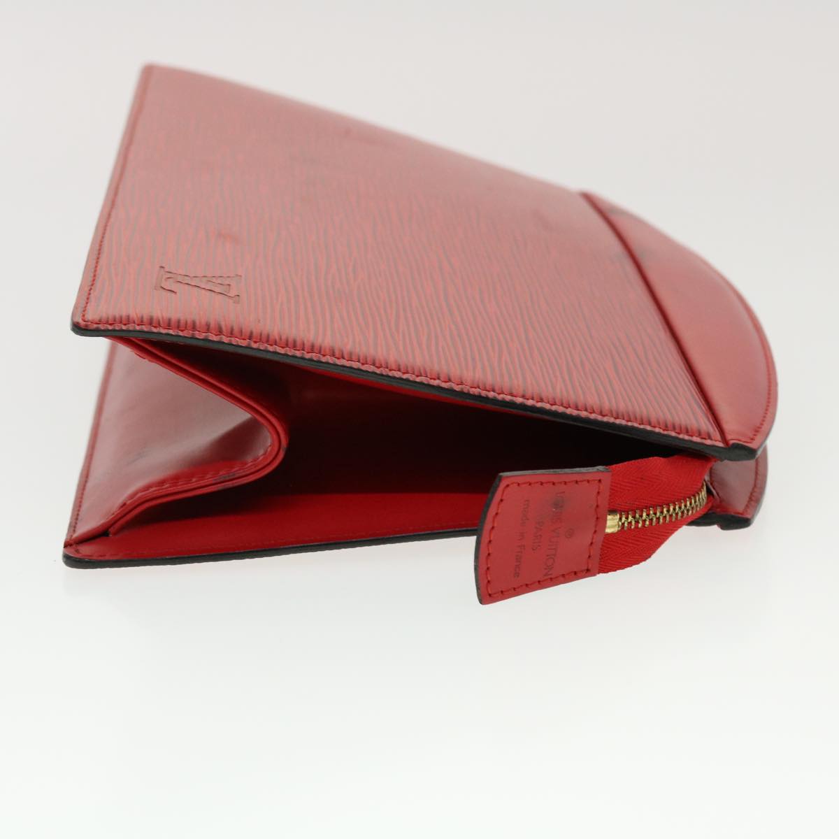 LOUIS VUITTON Epi Trousse Crete Clutch Bag Red M48407 LV  44301