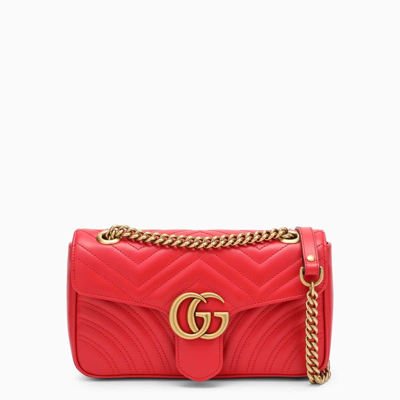 Gucci Gg Marmont Red Small Shoulder Bag Women