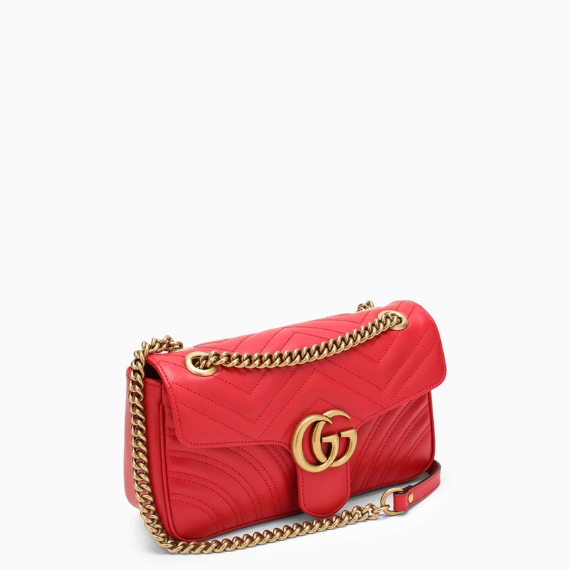 Gucci Gg Marmont Red Small Shoulder Bag Women