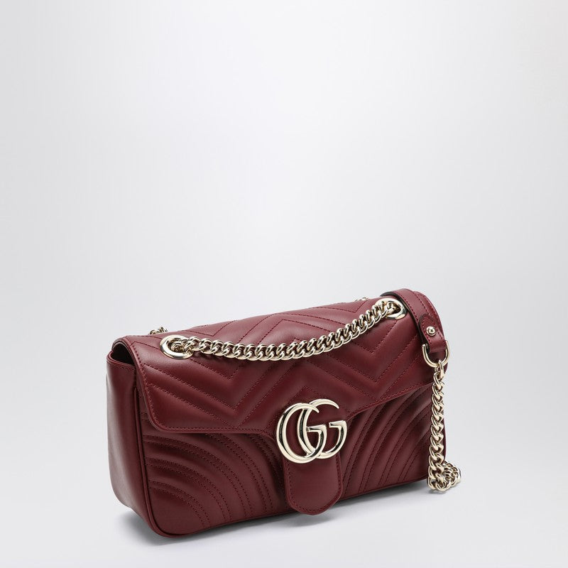 Gucci Gg Marmont Rosso Ancora Small Shoulder Bag Women