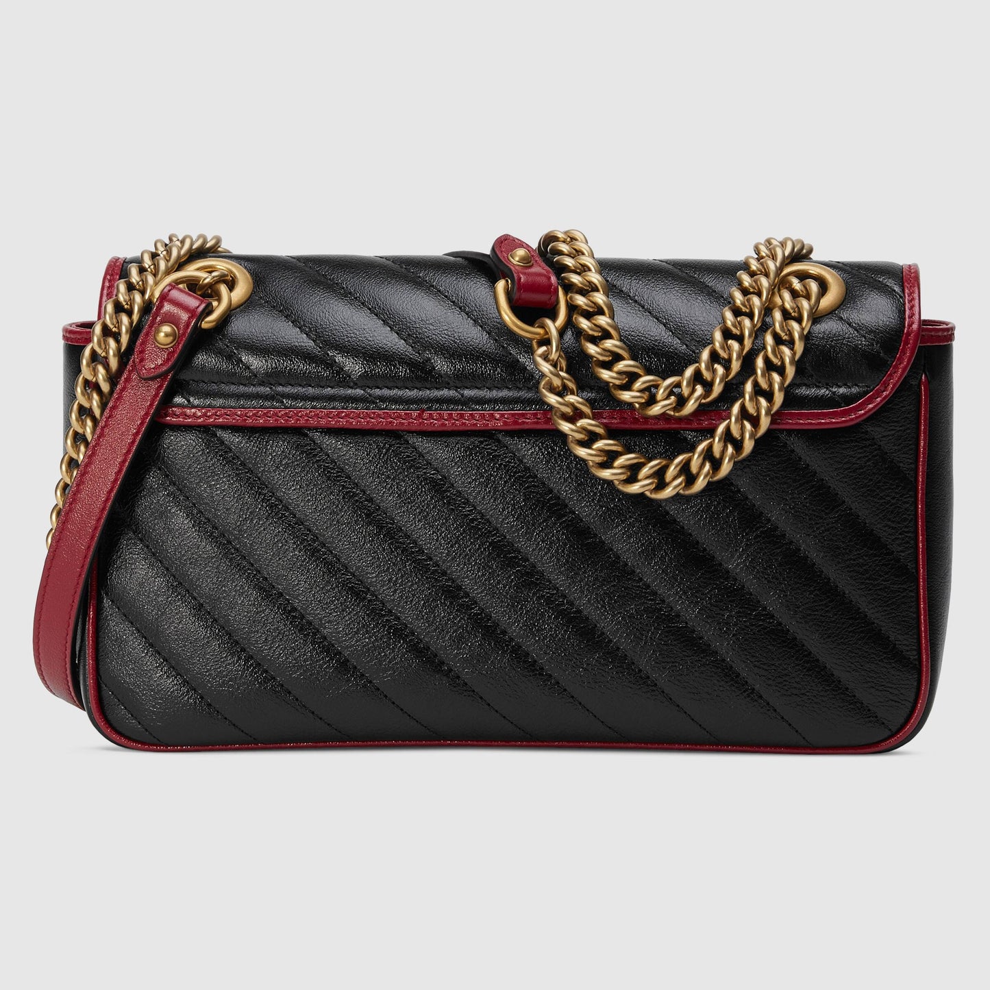 Gucci GG Marmont Matelassé Mini Bag Black Cerise