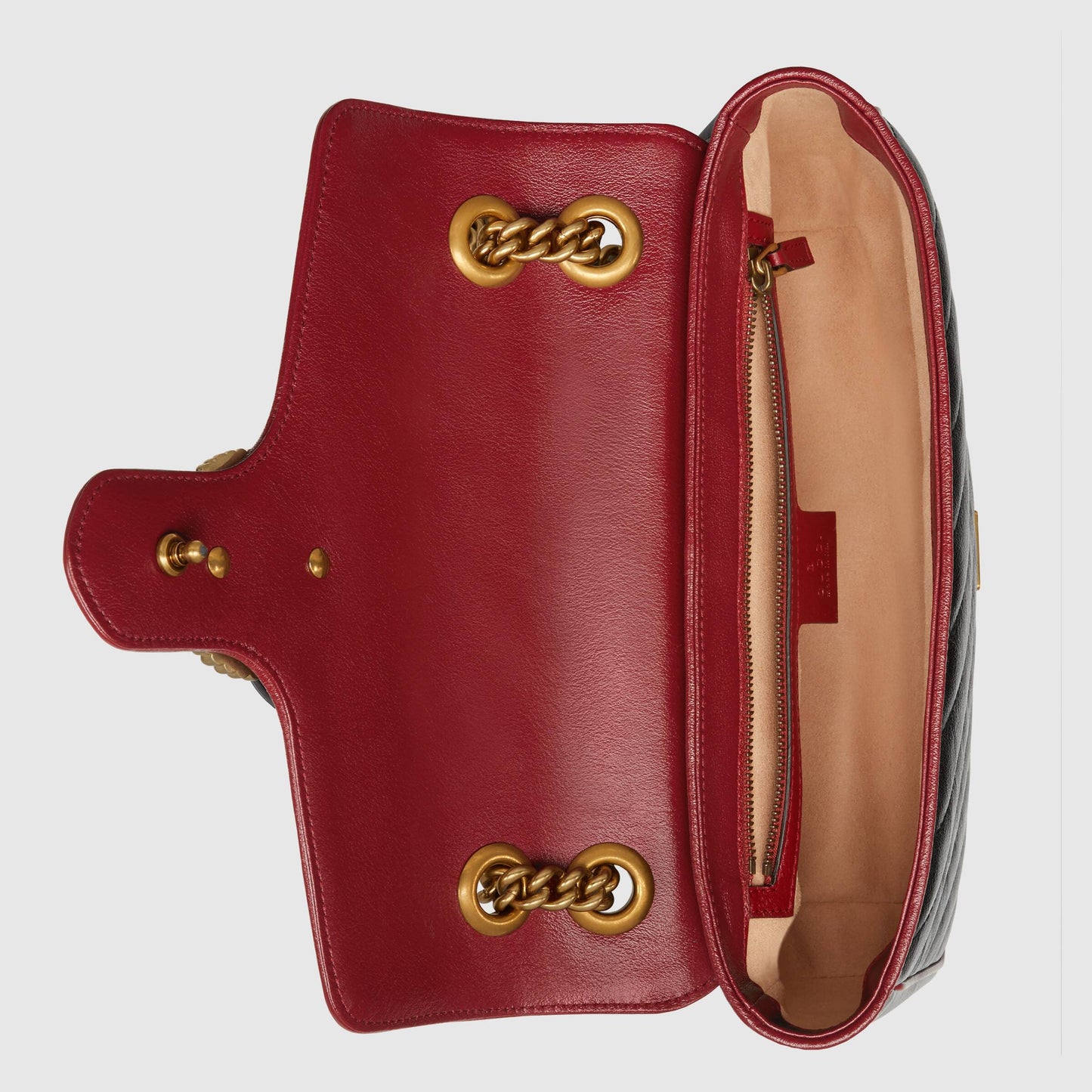 Gucci GG Marmont Matelassé Mini Bag Black Cerise