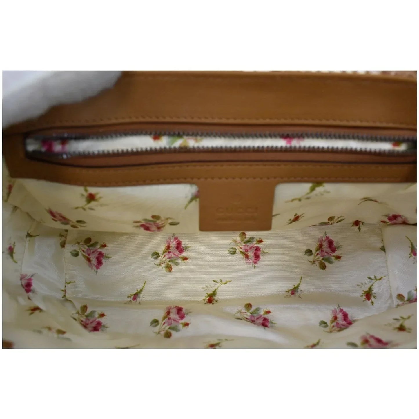 Gucci GG Marmont Small Raffia Shoulder Bag