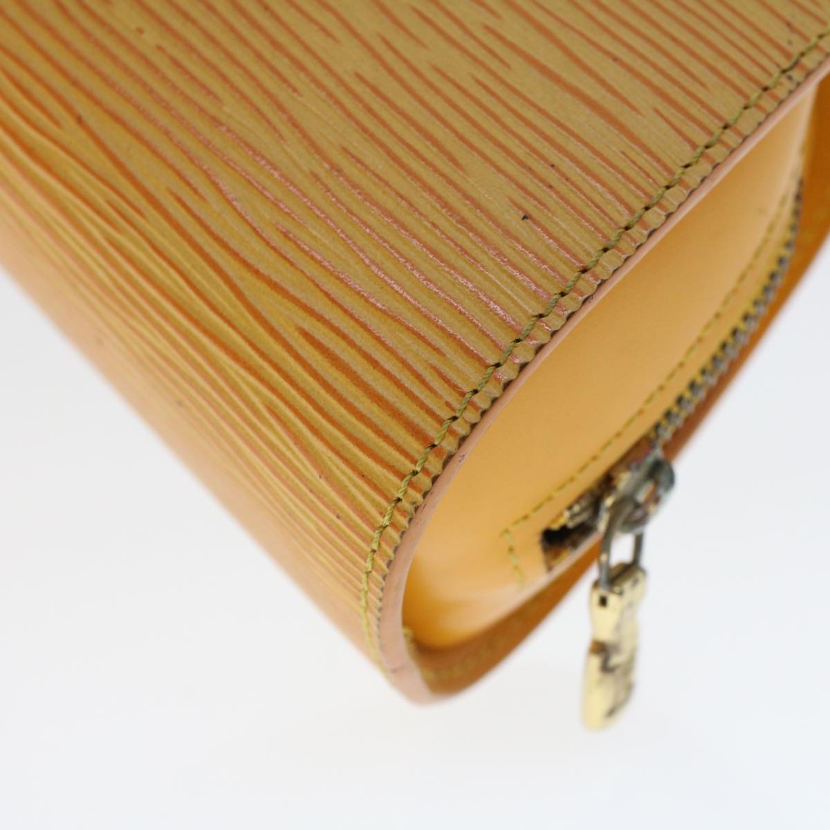 LOUIS VUITTON Epi Dauphine PM Pouch Yellow M48449 LV  44415