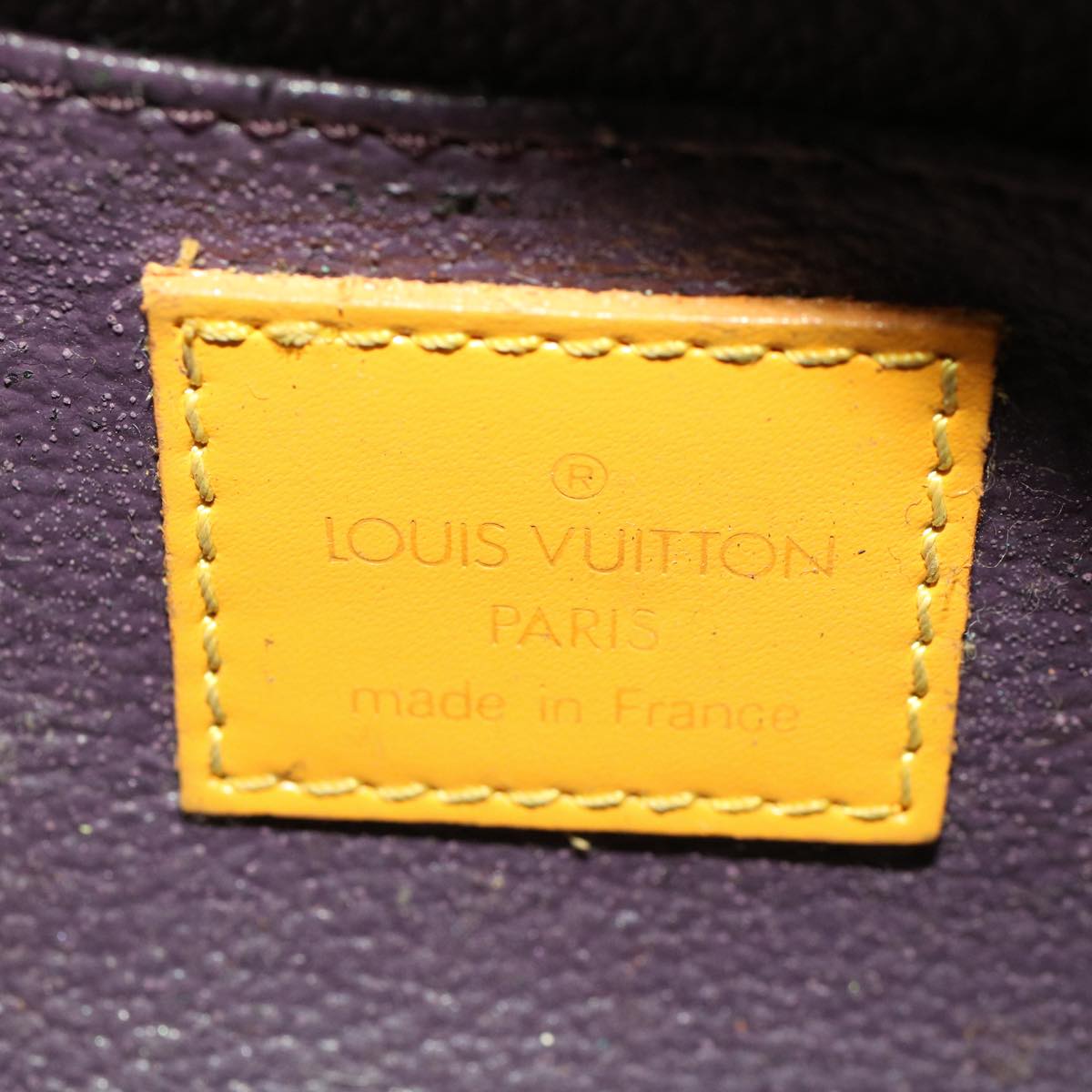 LOUIS VUITTON Epi Dauphine PM Pouch Yellow M48449 LV  44415