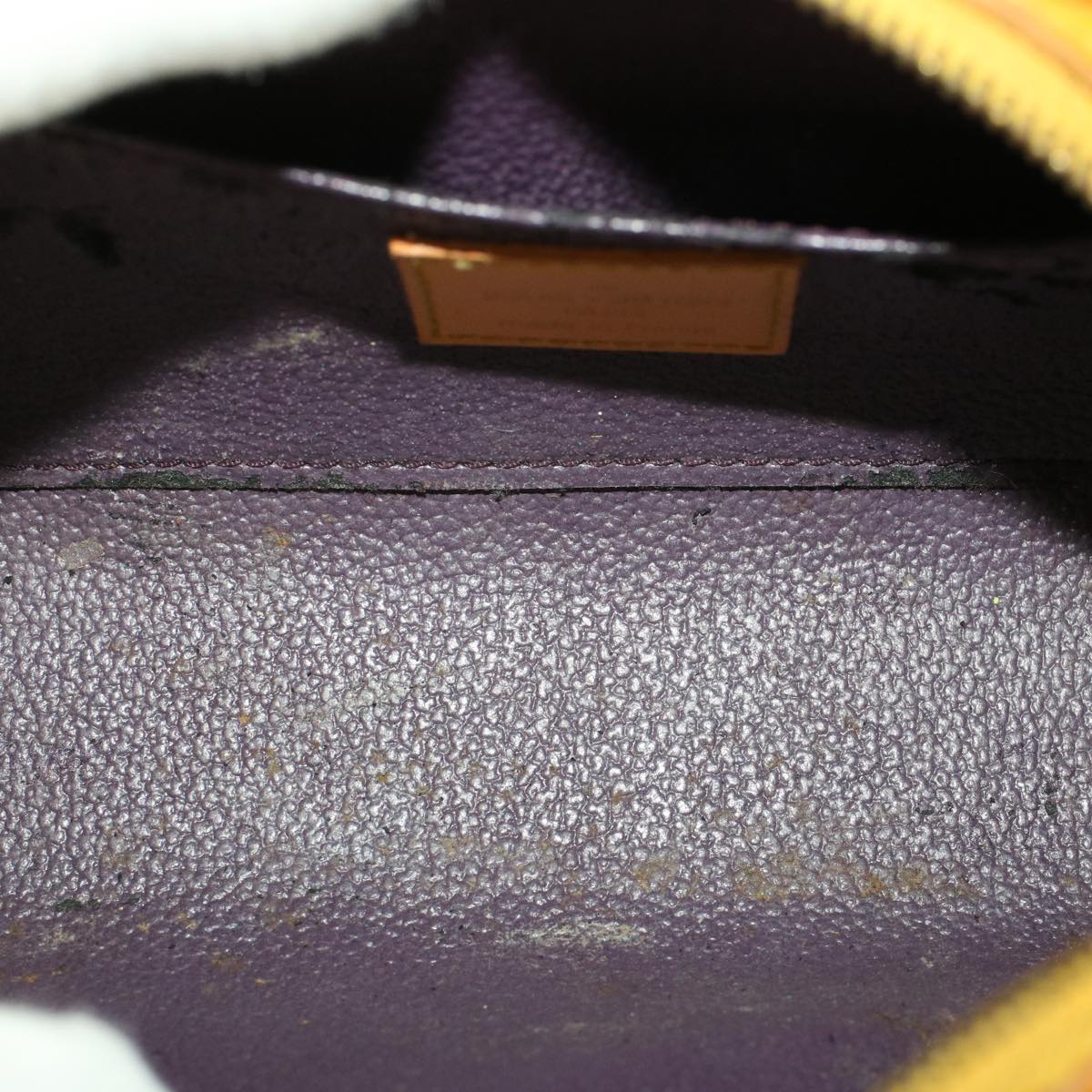 LOUIS VUITTON Epi Dauphine PM Pouch Yellow M48449 LV  44415