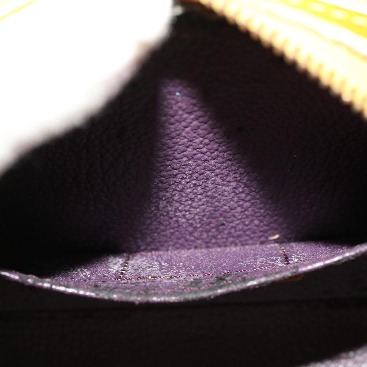 LOUIS VUITTON Epi Dauphine PM Pouch Yellow M48449 LV  44415