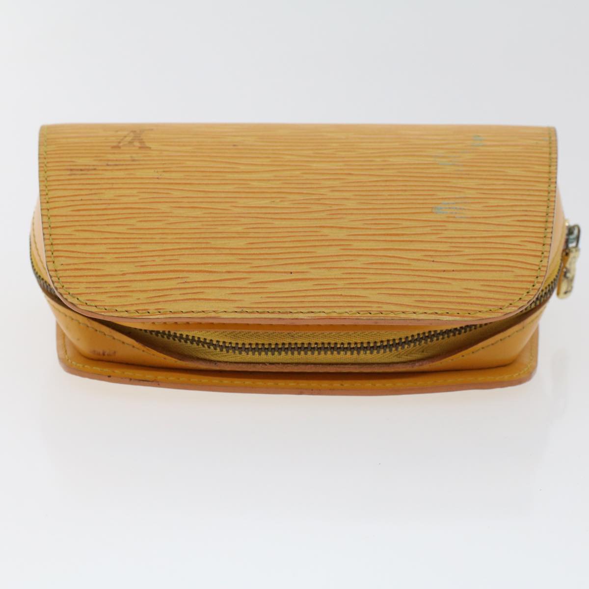 LOUIS VUITTON Epi Dauphine PM Pouch Yellow M48449 LV  44415