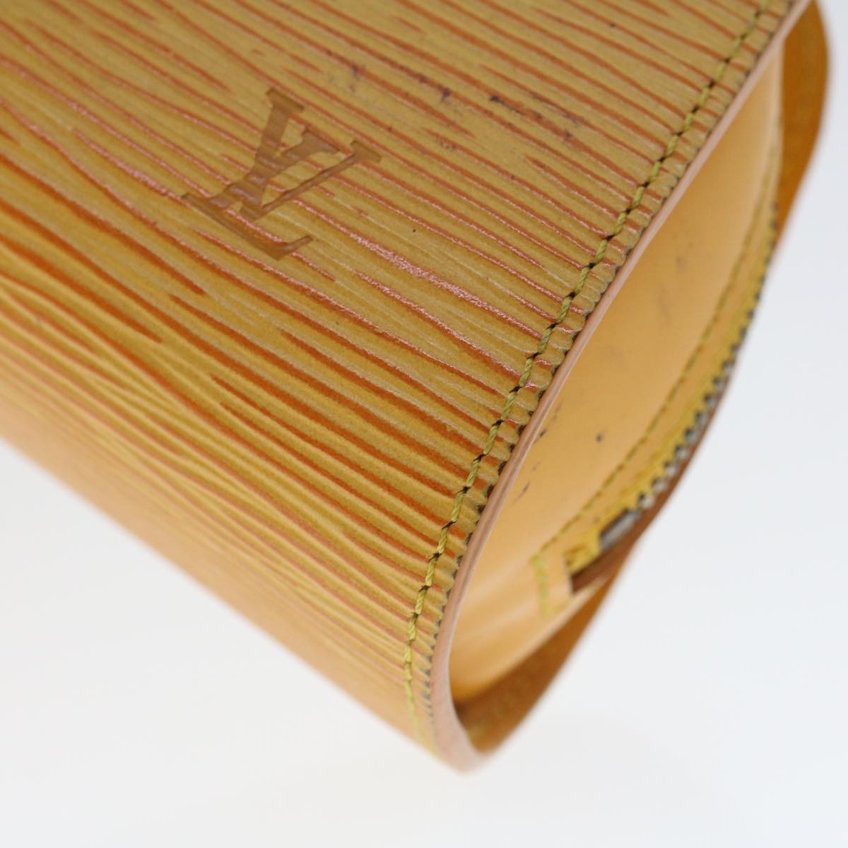 LOUIS VUITTON Epi Dauphine PM Pouch Yellow M48449 LV  44415