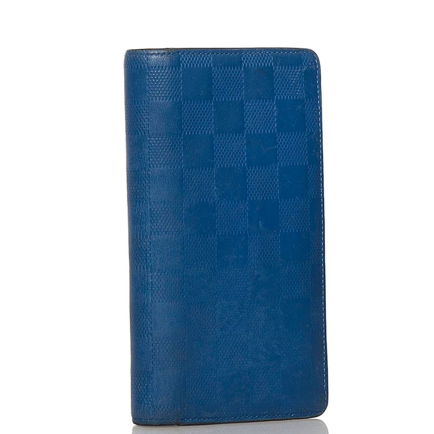 Louis Vuitton Blue Leather Portefeuille Brazza wallet accessories