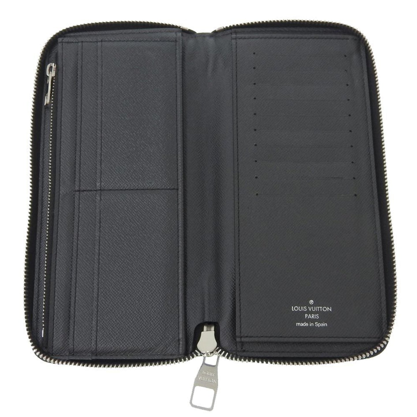 Louis Vuitton Black Leather Zippy Wallet Vertical wallet accessories