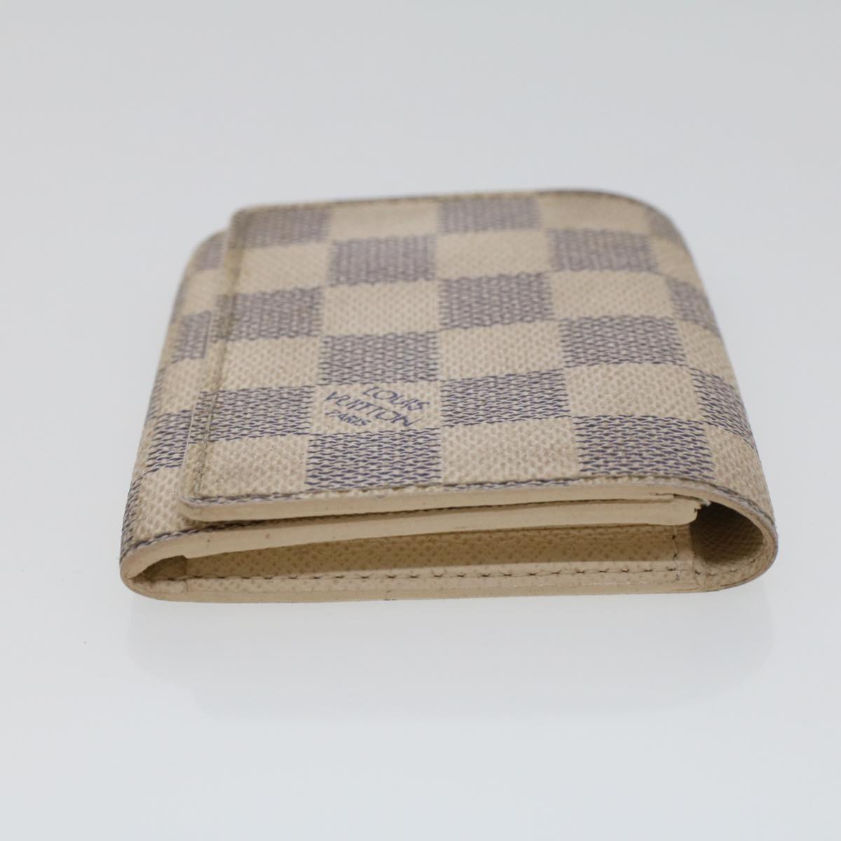 LOUIS VUITTON Damier Azur Amberop Cartes de Visit Card Case N61746 LV  44486