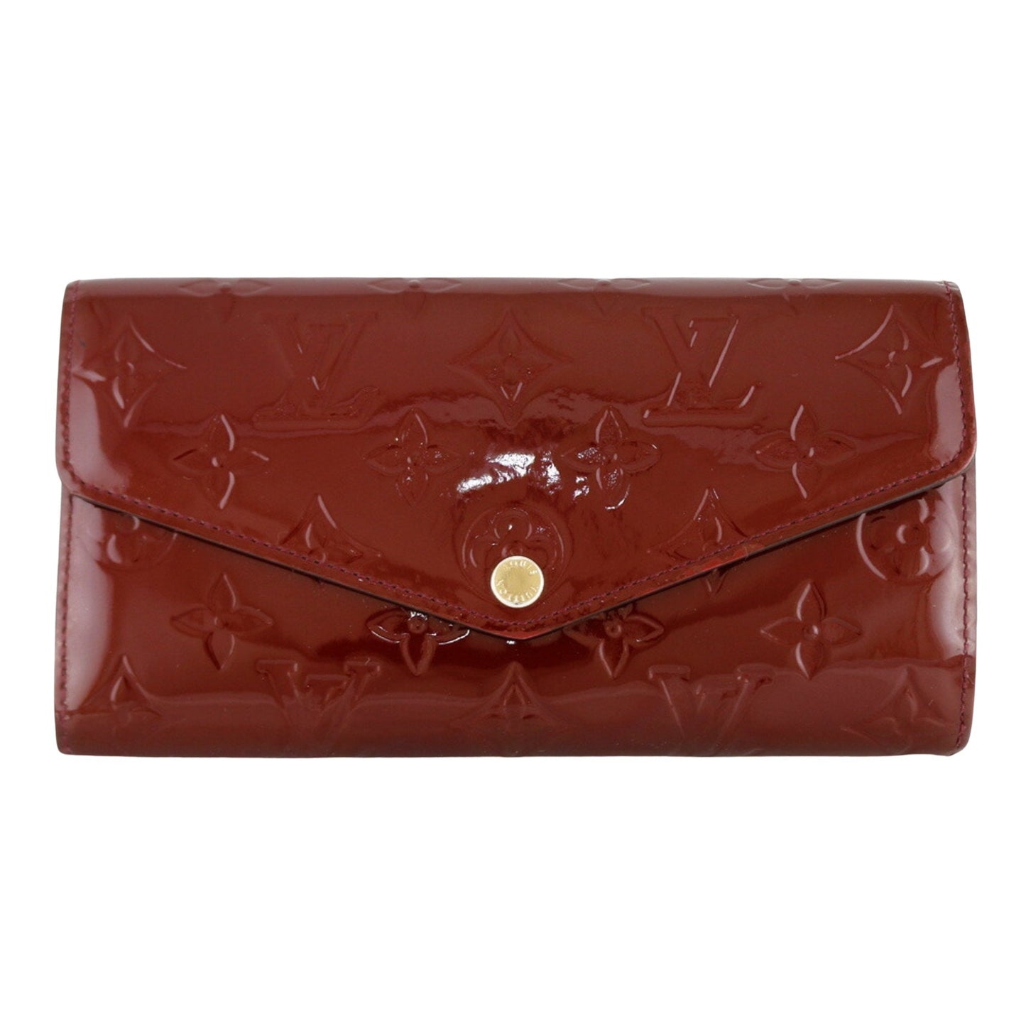 Louis Vuitton Bordeaux Patent leather Portefeuille Sarah wallet accessories