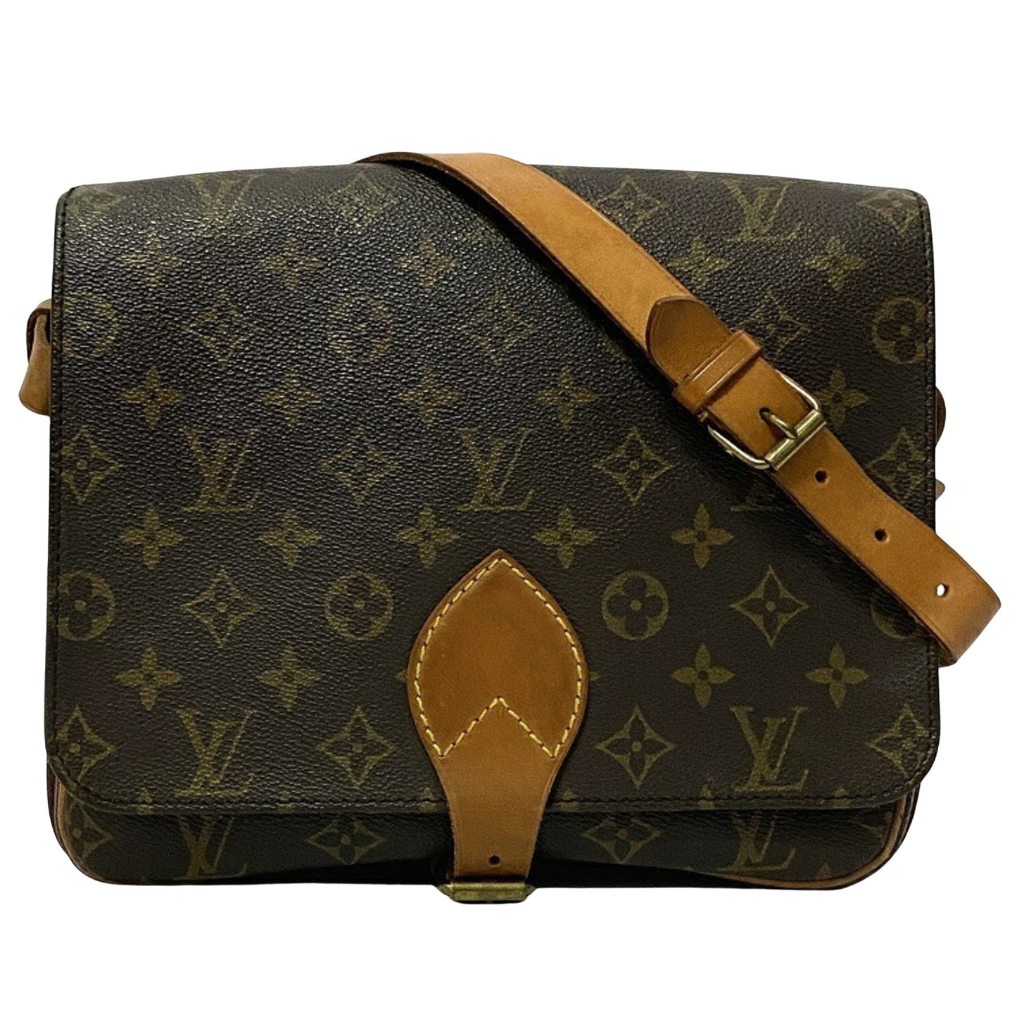 Louis Vuitton Brown Canvas Cartouchiere shopper bag