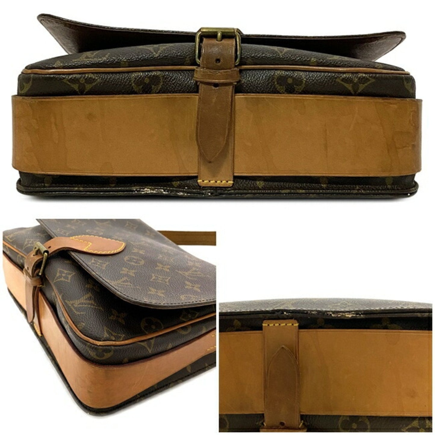 Louis Vuitton Brown Canvas Cartouchiere shopper bag