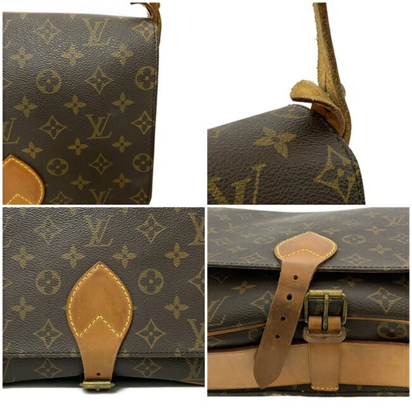 Louis Vuitton Brown Canvas Cartouchiere shopper bag