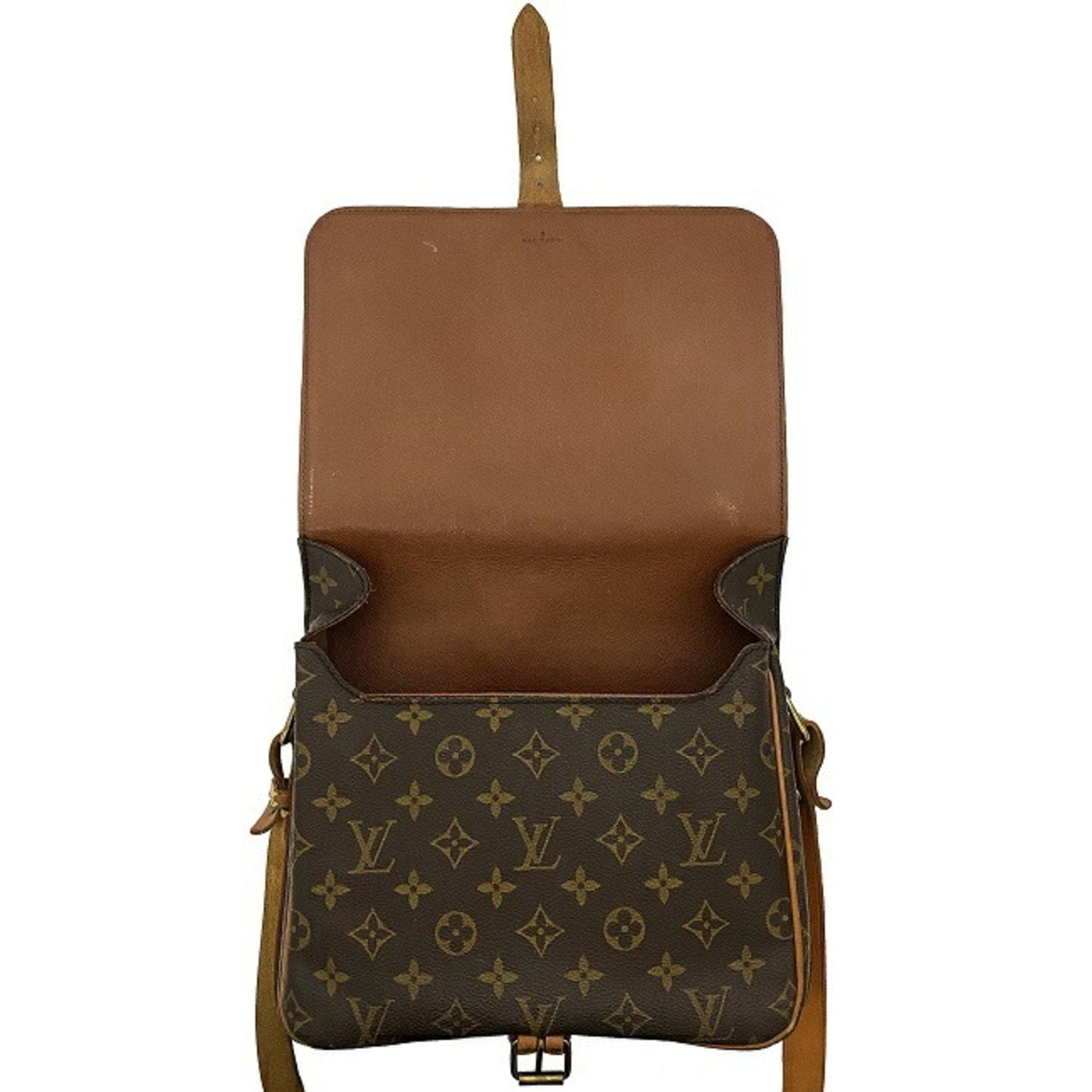Louis Vuitton Brown Canvas Cartouchiere shopper bag