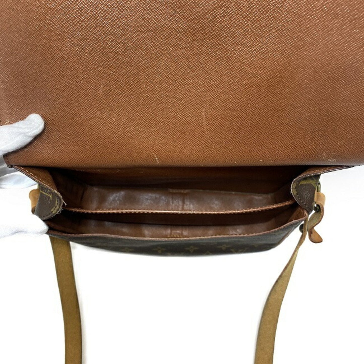 Louis Vuitton Brown Canvas Cartouchiere shopper bag