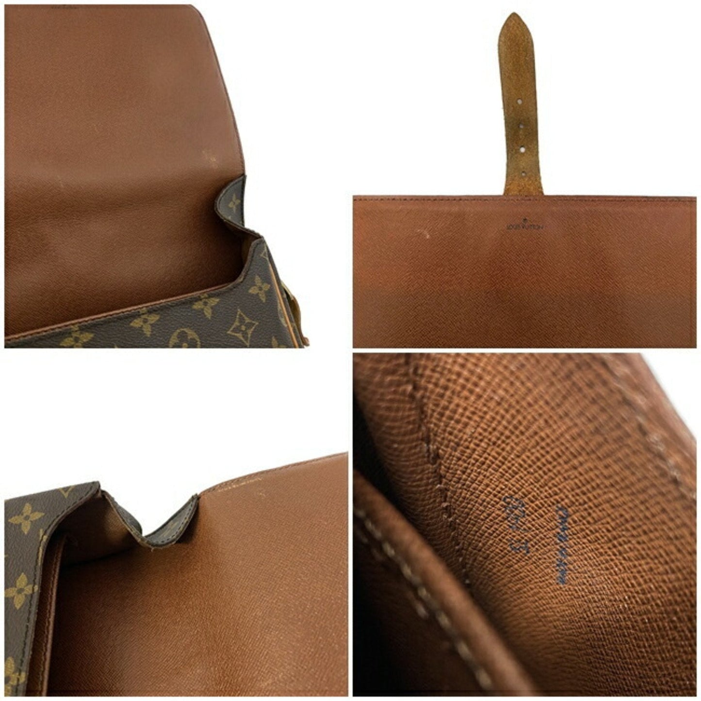 Louis Vuitton Brown Canvas Cartouchiere shopper bag