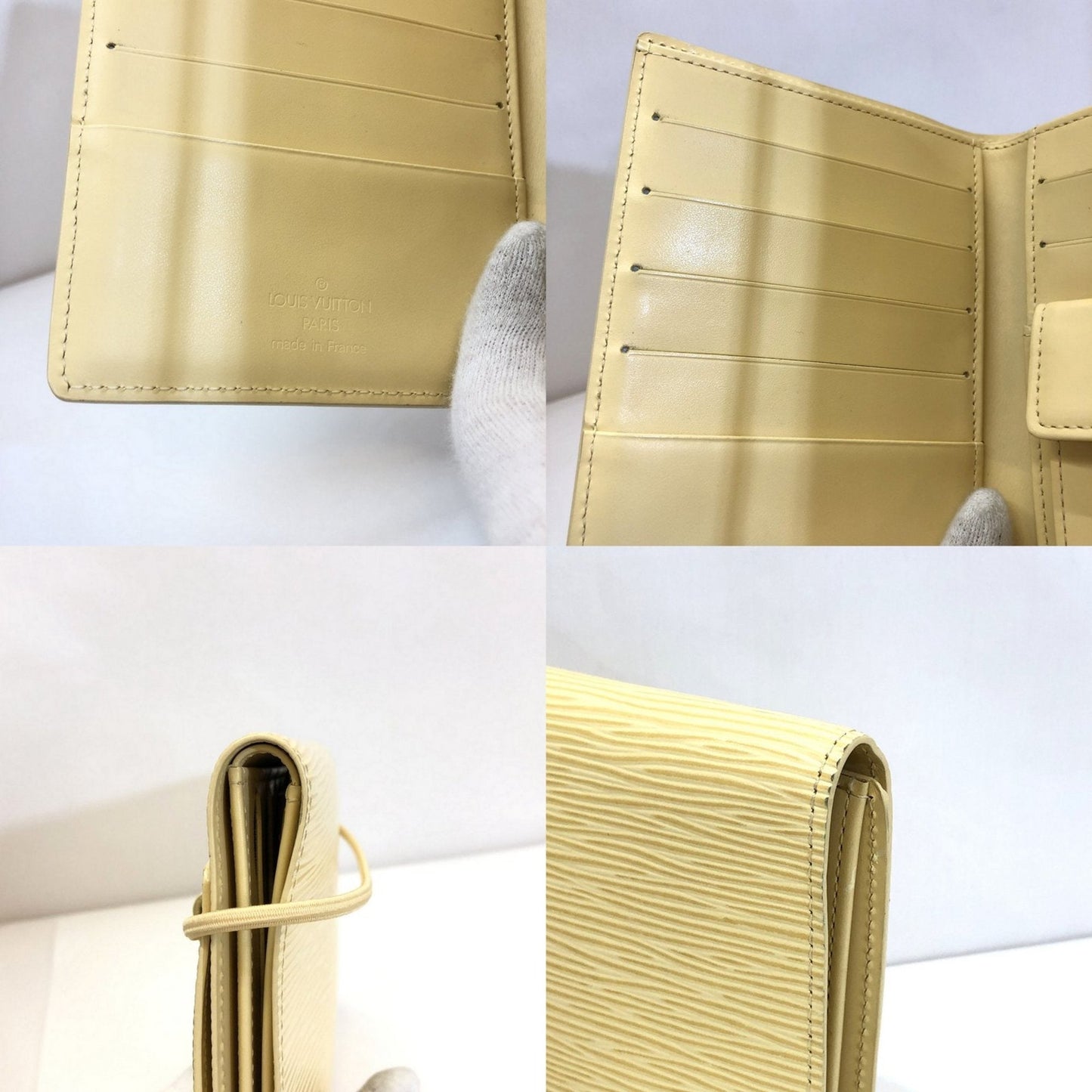 Louis Vuitton Beige Leather  wallet accessories