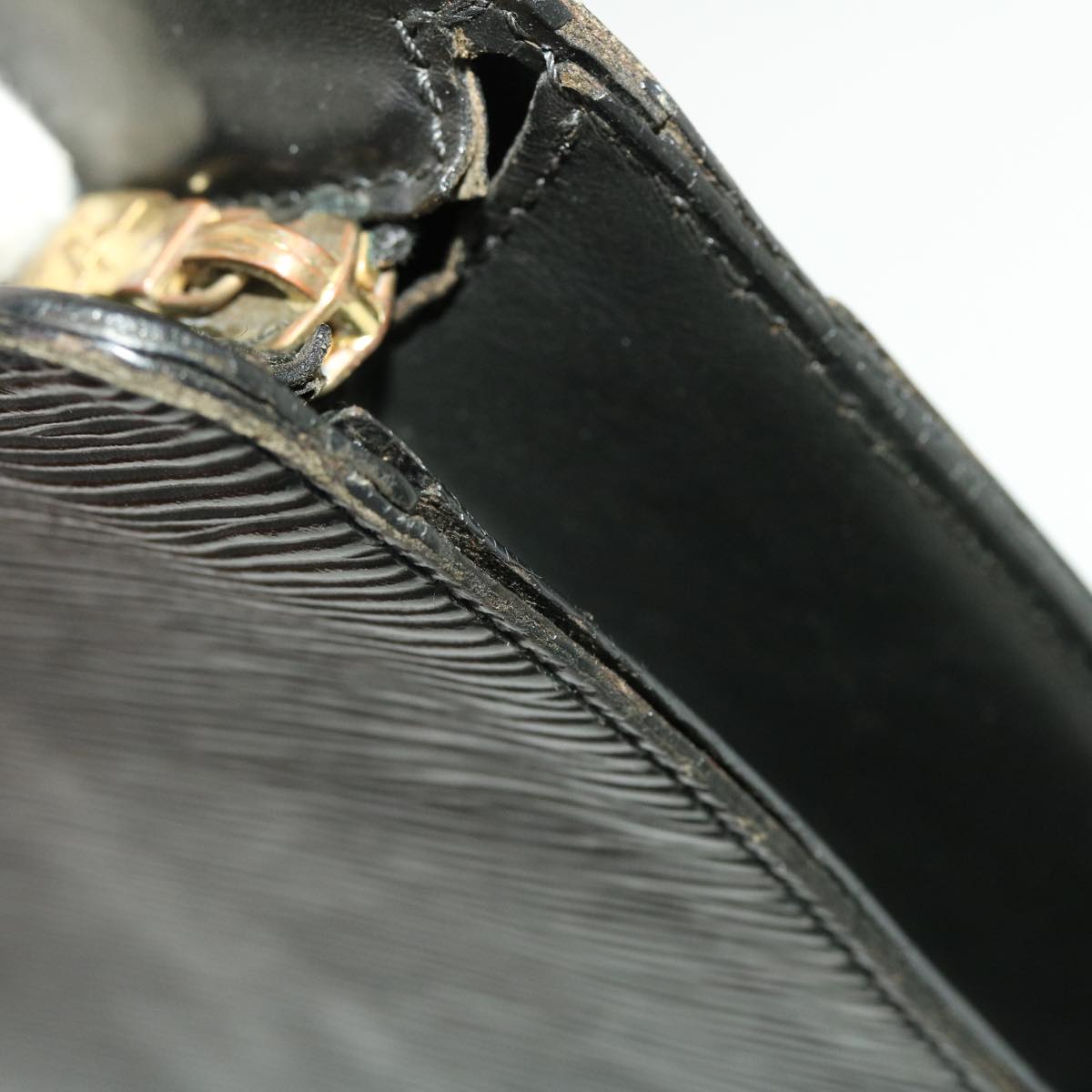 LOUIS VUITTON Epi Pochette Homme Clutch Bag Black M52522 LV  44943