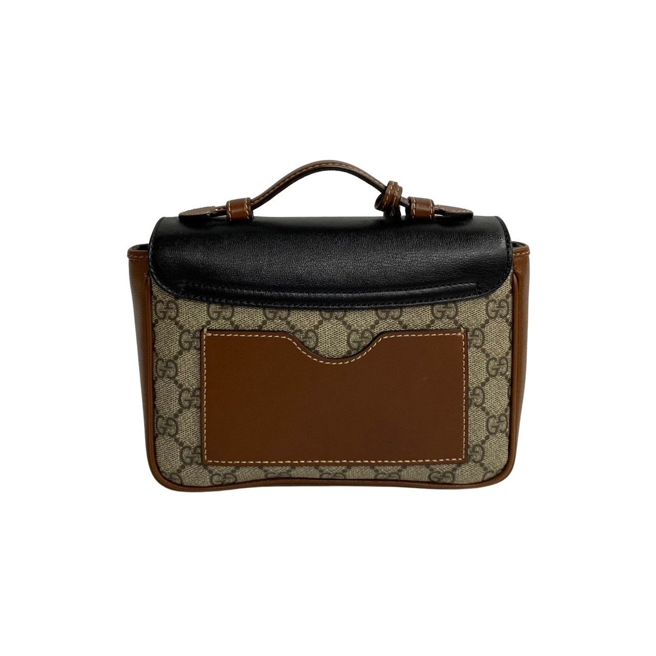 GUCCI Shoulder Bag leather Brown Padlock