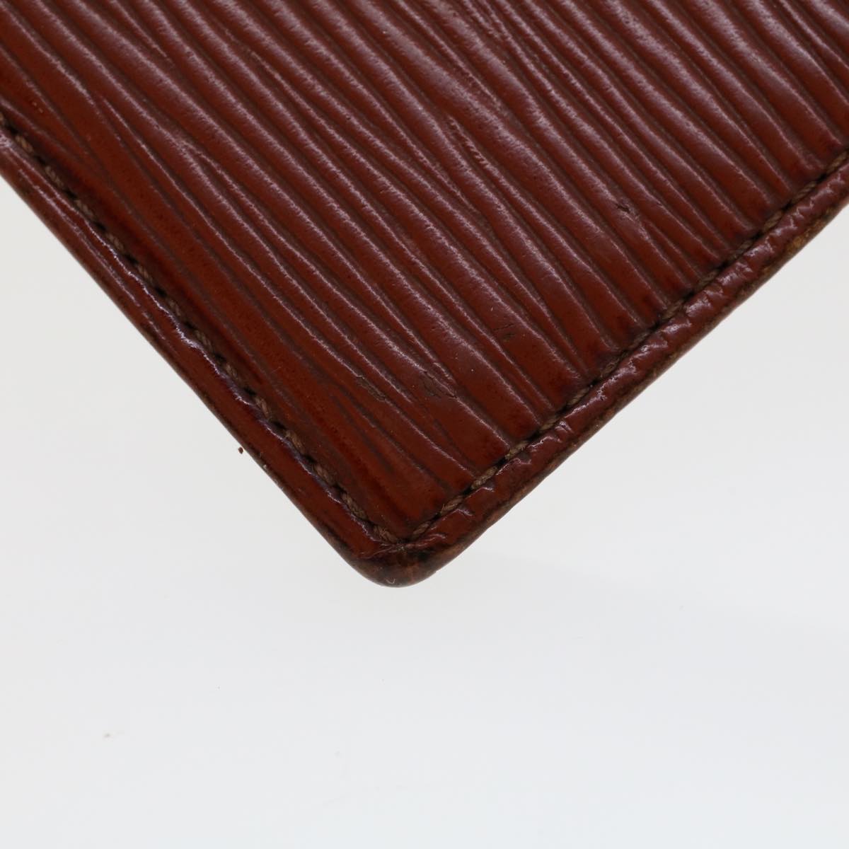 LOUIS VUITTON Epi Porte Monnaie Boite Coin Purse Brown M63693 LV  45012
