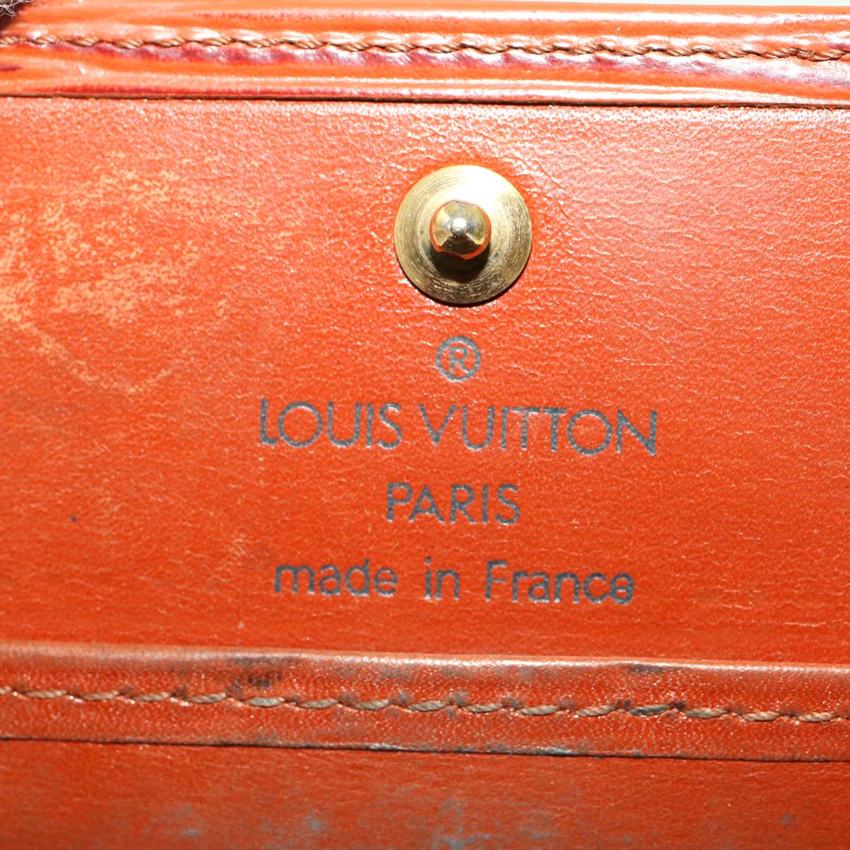 LOUIS VUITTON Epi Porte Monnaie Boite Coin Purse Brown M63693 LV  45012