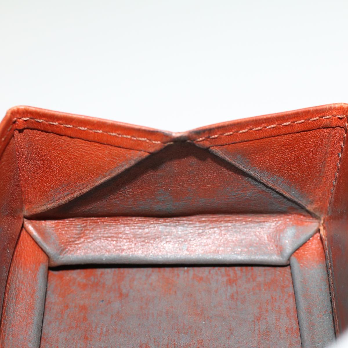 LOUIS VUITTON Epi Porte Monnaie Boite Coin Purse Brown M63693 LV  45012
