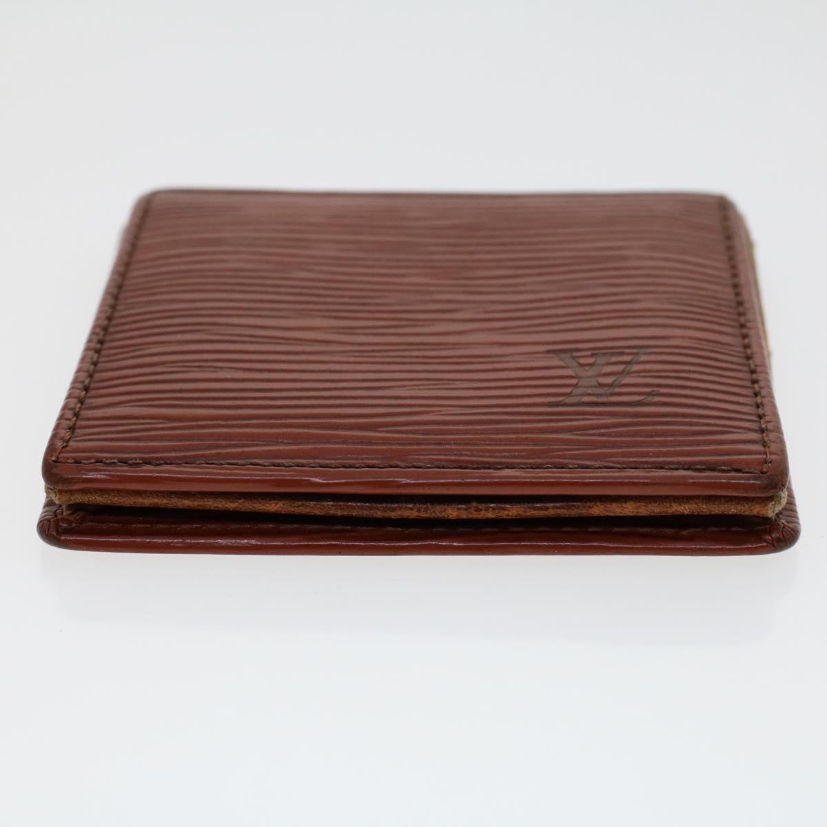 LOUIS VUITTON Epi Porte Monnaie Boite Coin Purse Brown M63693 LV  45012