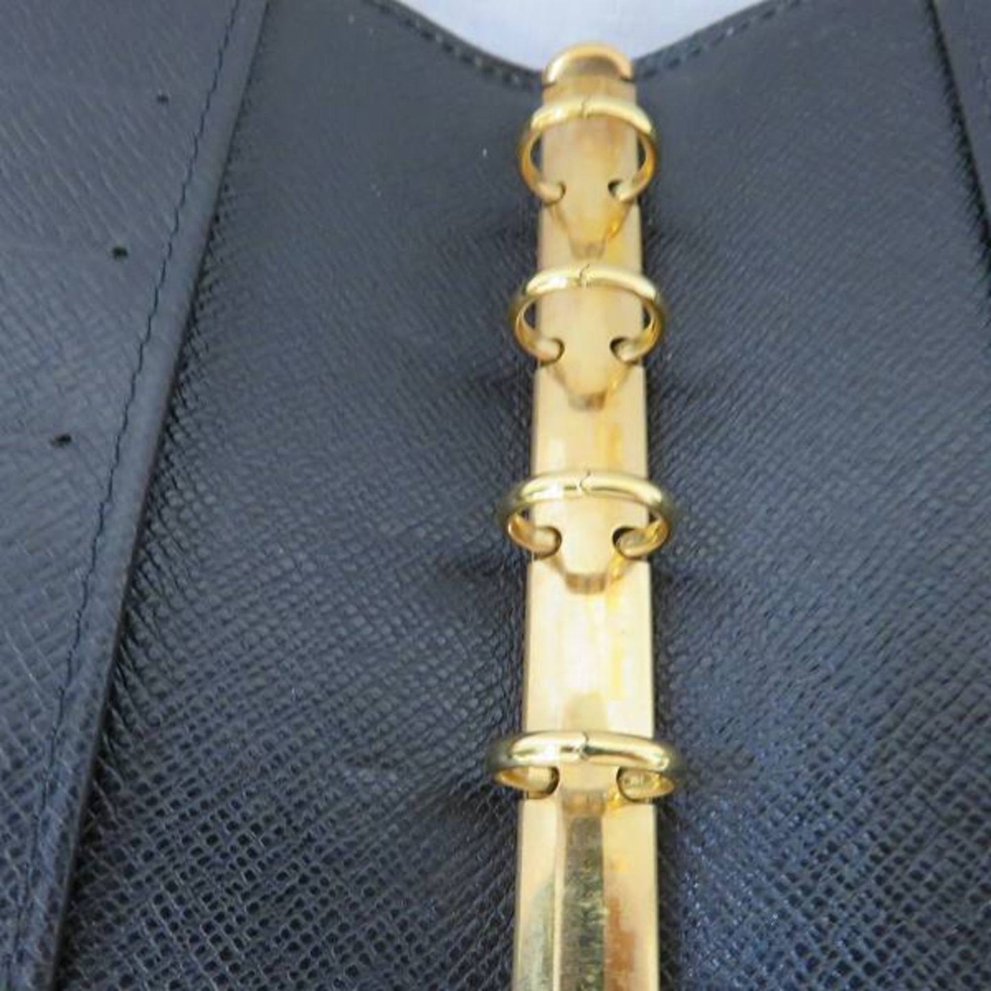 Louis Vuitton Black Leather Agenda PM wallet accessories