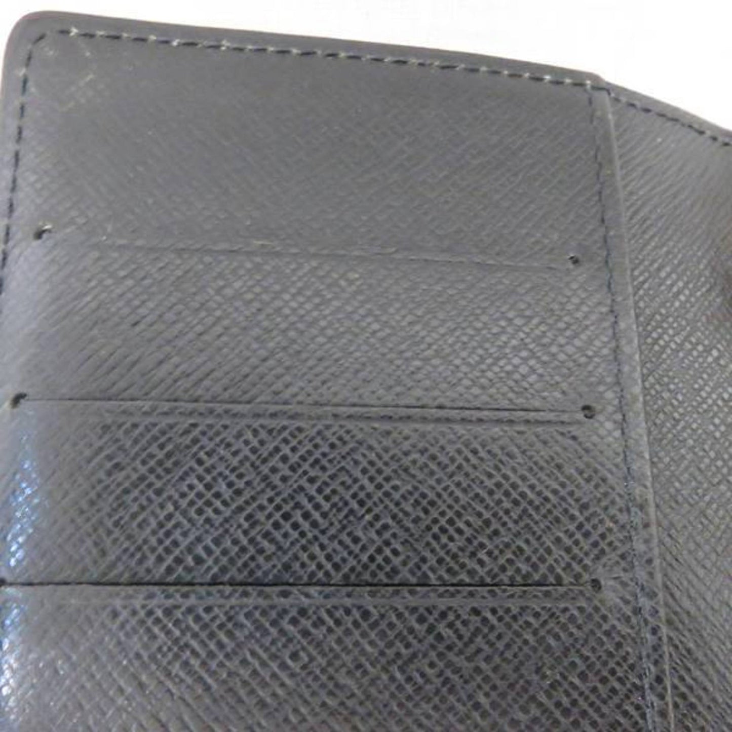 Louis Vuitton Black Leather Agenda PM wallet accessories