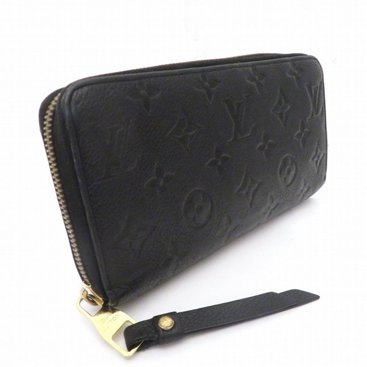 Louis Vuitton Black Leather Zippy wallet wallet accessories