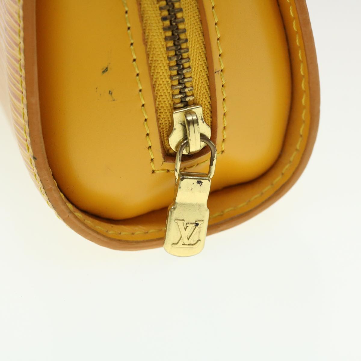 LOUIS VUITTON Epi Dauphine PM Pouch Yellow M48449 LV  45144