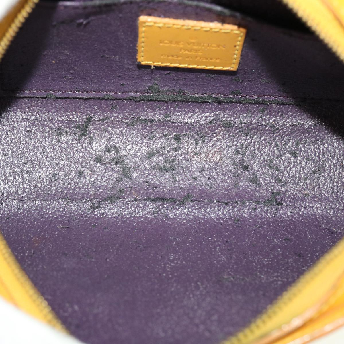 LOUIS VUITTON Epi Dauphine PM Pouch Yellow M48449 LV  45144