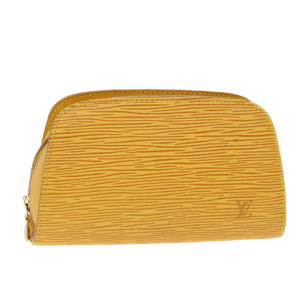 LOUIS VUITTON Epi Dauphine PM Pouch Yellow M48449 LV  45144