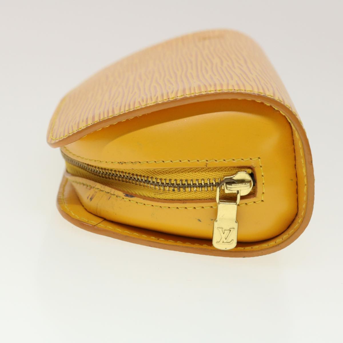 LOUIS VUITTON Epi Dauphine PM Pouch Yellow M48449 LV  45144