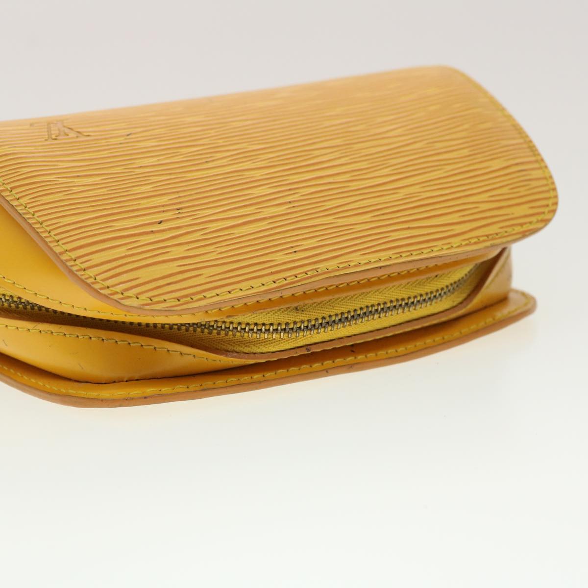 LOUIS VUITTON Epi Dauphine PM Pouch Yellow M48449 LV  45144