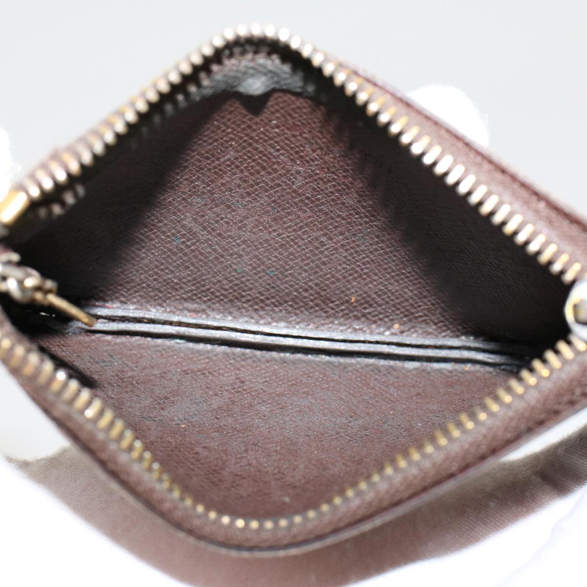 LOUIS VUITTON Damier Ebene Pochette Cles Coin Purse N62658 LV  45254