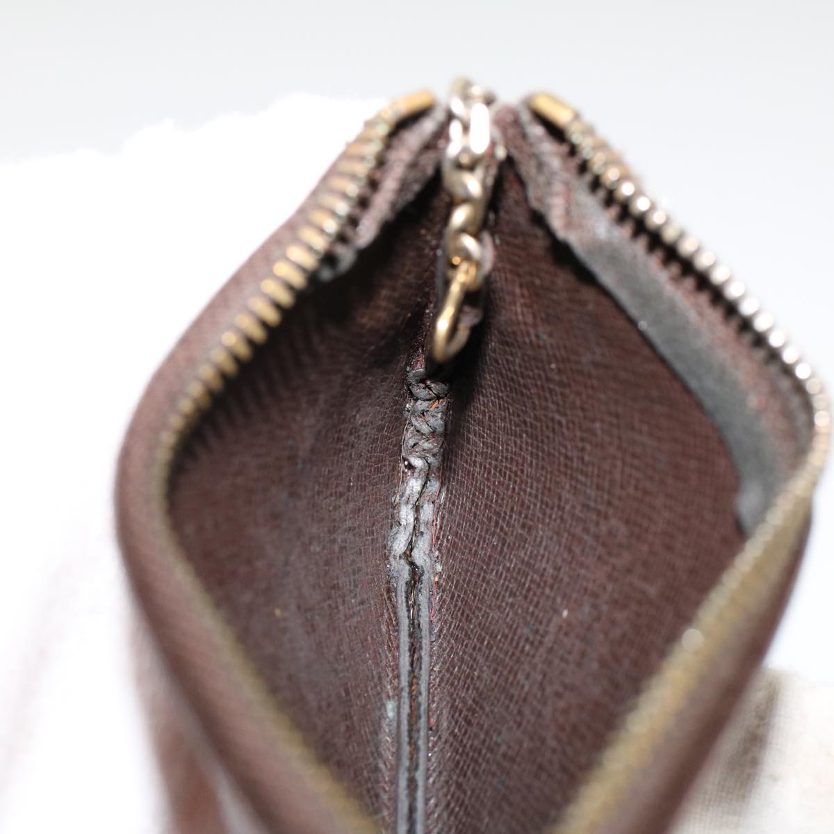 LOUIS VUITTON Damier Ebene Pochette Cles Coin Purse N62658 LV  45254