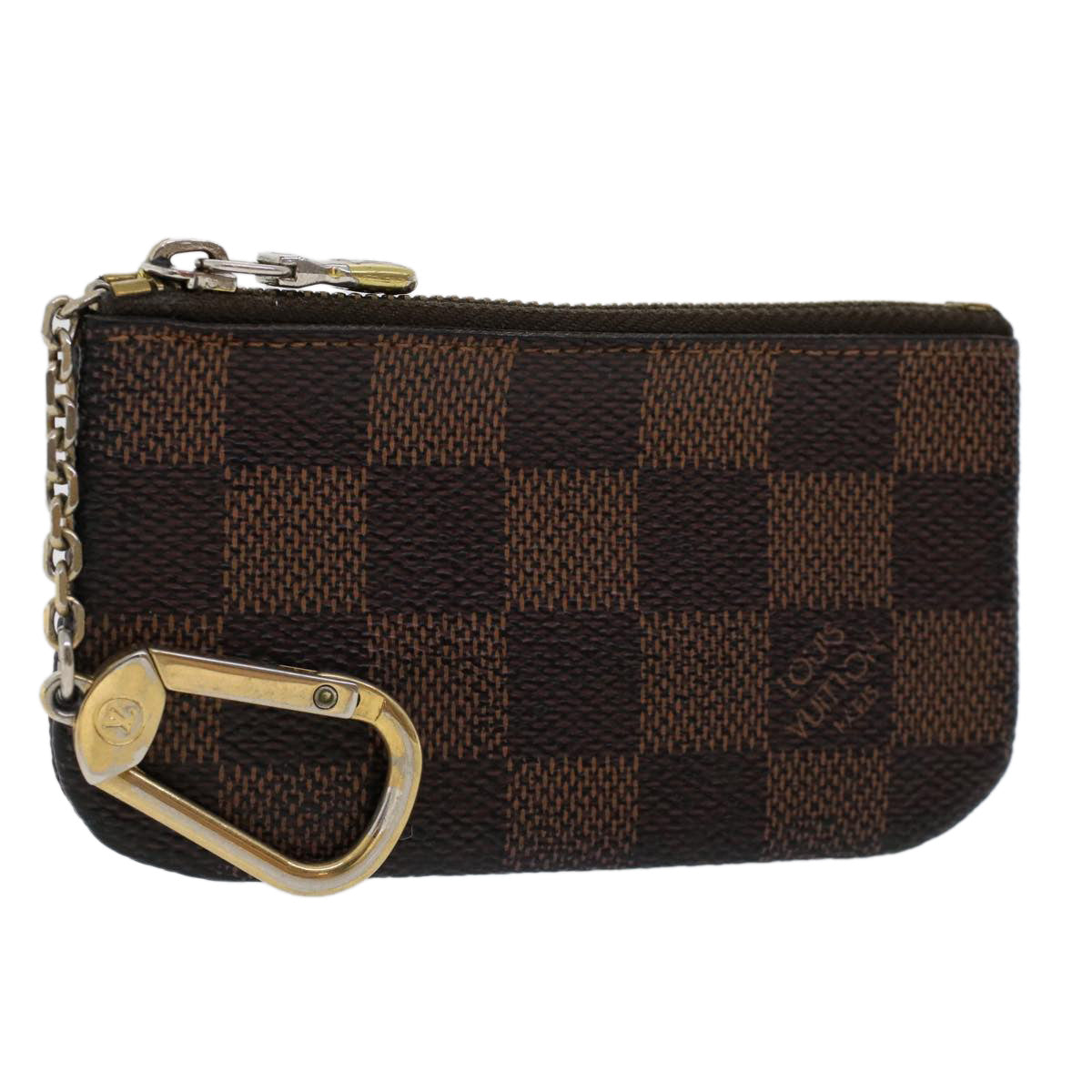 LOUIS VUITTON Damier Ebene Pochette Cles Coin Purse N62658 LV  45254
