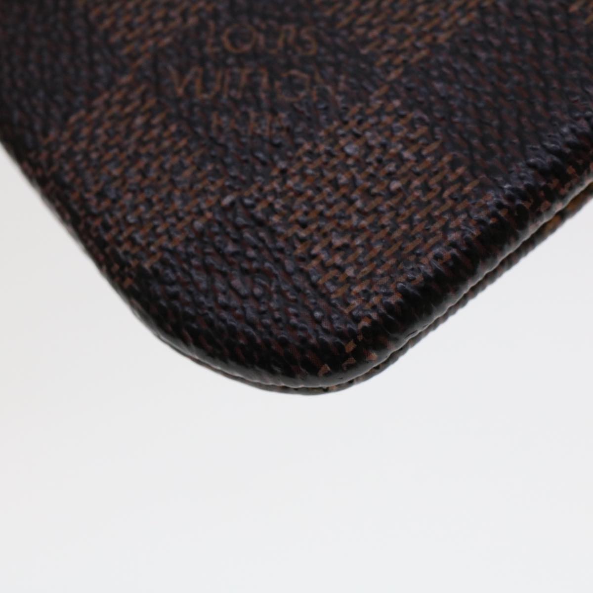 LOUIS VUITTON Damier Ebene Pochette Cles Coin Purse N62658 LV  45254