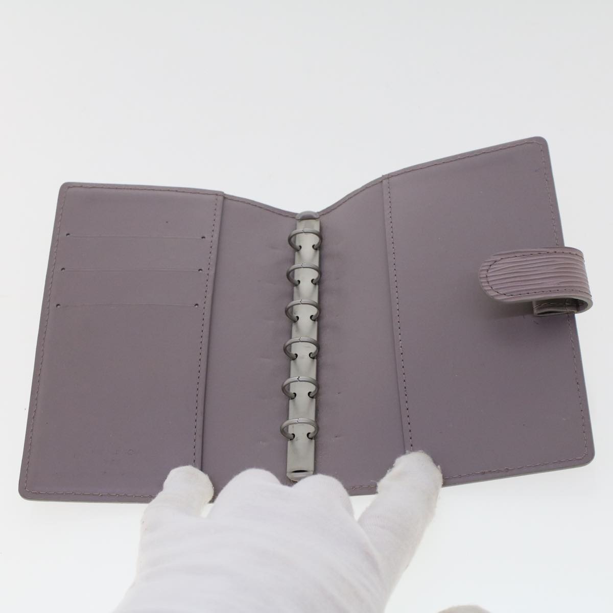 LOUIS VUITTON Epi Agenda PM Day Planner Cover Gray R2005B LV  45270