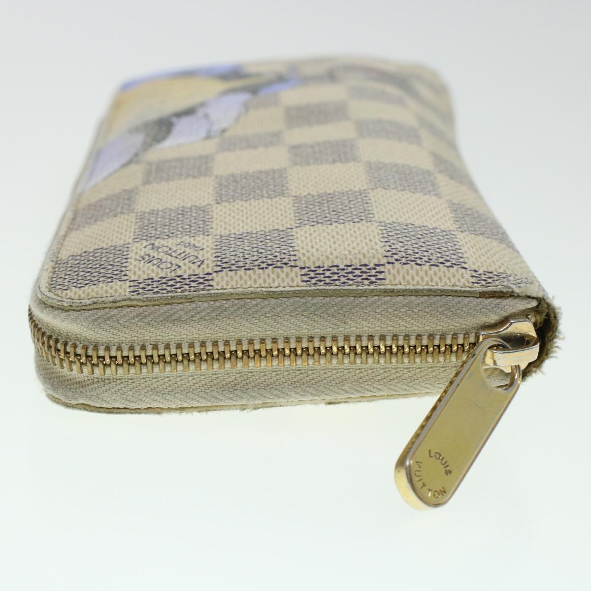 LOUIS VUITTON Damier Azur Illustre Balloon Zippy Wallet N63006 LV  45344