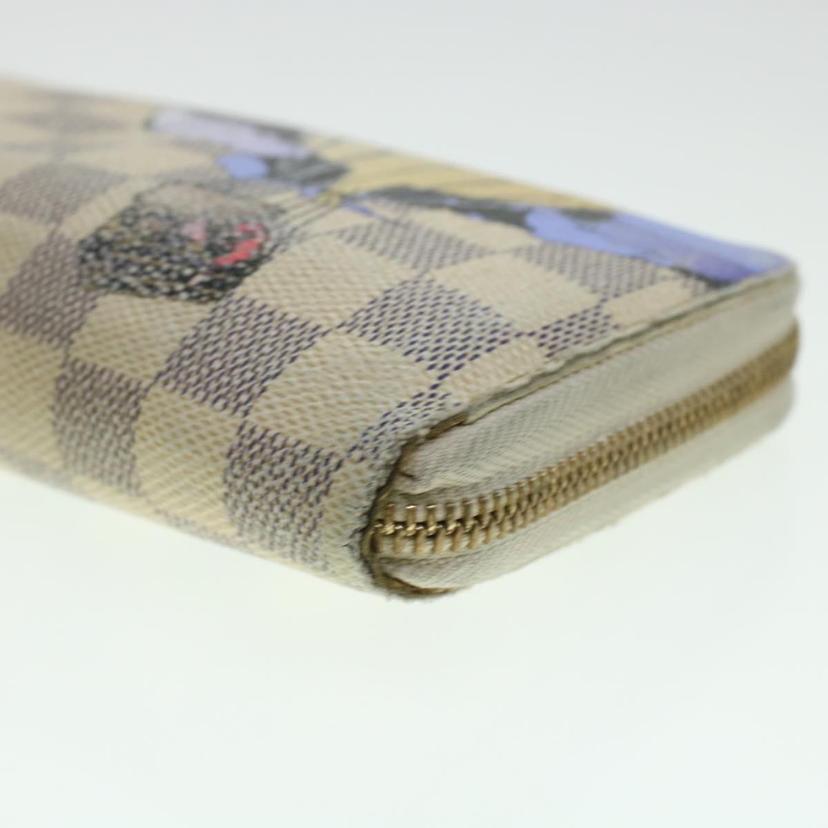 LOUIS VUITTON Damier Azur Illustre Balloon Zippy Wallet N63006 LV  45344
