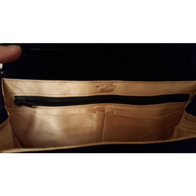 Gucci Vintage Pursesdesigner Purses Black Velvet Shoulder Bag