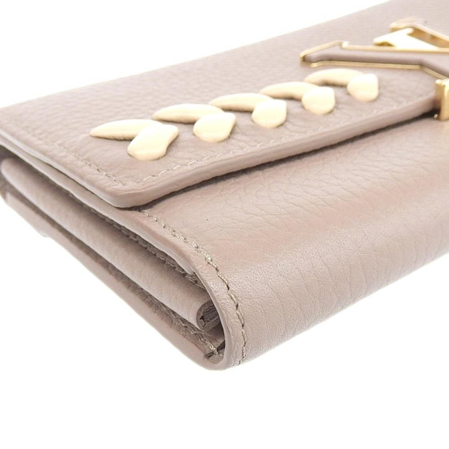 Louis Vuitton Brown Leather Capucines wallet accessories