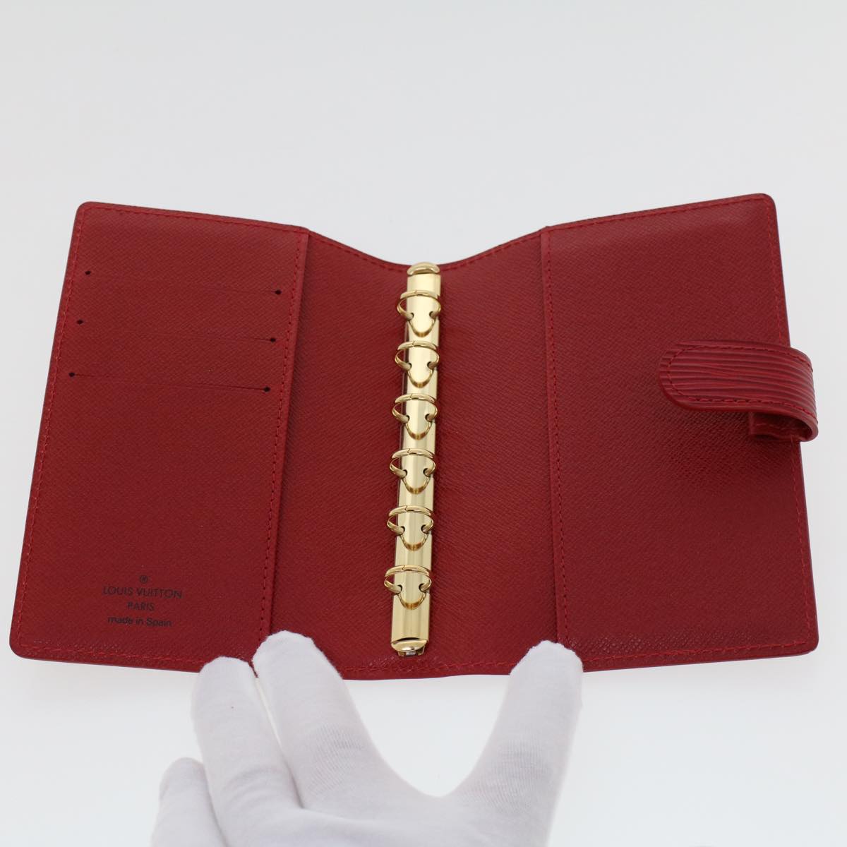 LOUIS VUITTON Epi Agenda PM Day Planner Cover Red R20057 LV  45474