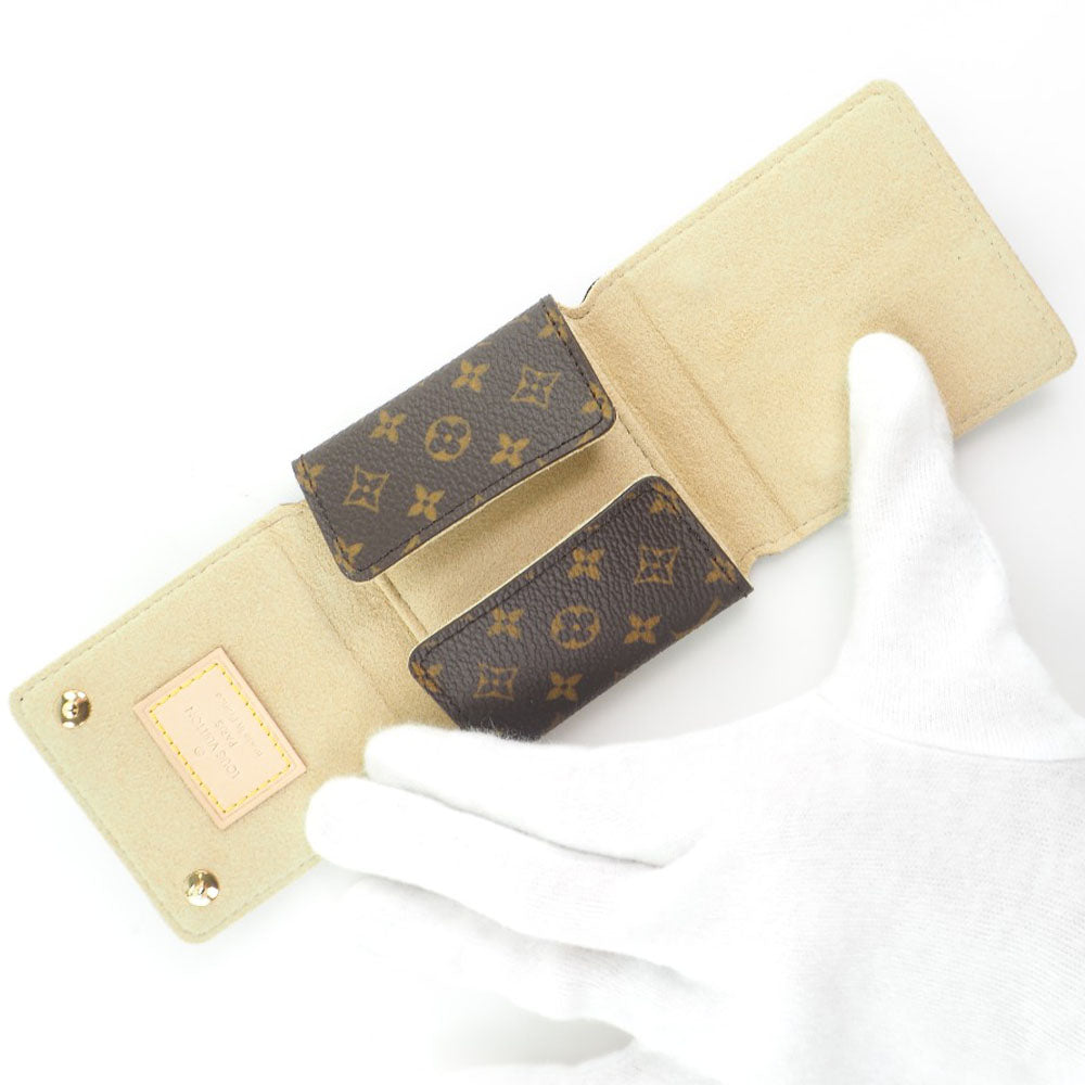 Louis Vuitton Brown Canvas Jewelry case wallet accessories